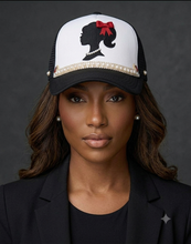 Load image into Gallery viewer, “BLACK BARBIE” Custom Trucker Hat
