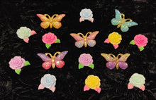 Load image into Gallery viewer, “BUTTERFLIES &amp; FLOWERS” Bling Charms Set
