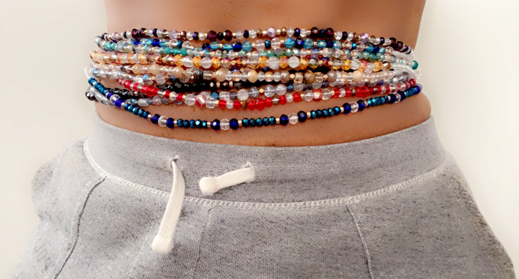 Bead Savages “GODDESS”  Waist Beads (Set of 3)