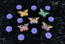 Load image into Gallery viewer, “BUTTERFLIES &amp; FLOWERS” Bling Charms Set
